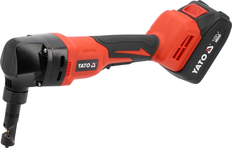 YATO 18V Accu Plaatschaar - Voor Staal & Aluminium - Inclusief 4.0 Ah Accu & Lader in Koffer (YT-828463) von Yato – Produktbild