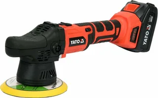 YATO 18V Borstelloze Excentrische Polijstmachine Set - 150 mm - 16 mm Uitslag - 3.0Ah Accu, Lader & Koffer van Yato – productafbeelding 1 van 6