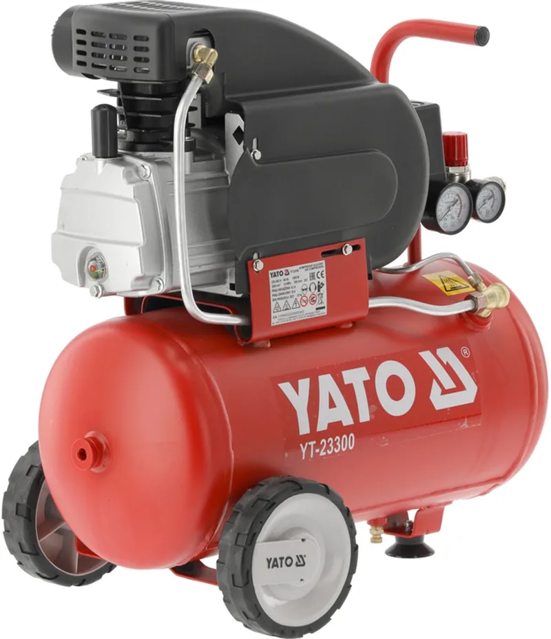 YATO 24 Liter Compressor van Yato, Rood – productafbeelding