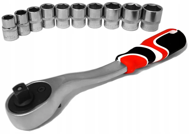 Yato 3/8" Doppenset 10-19mm met Ratel de Yato, Argent – image du produit