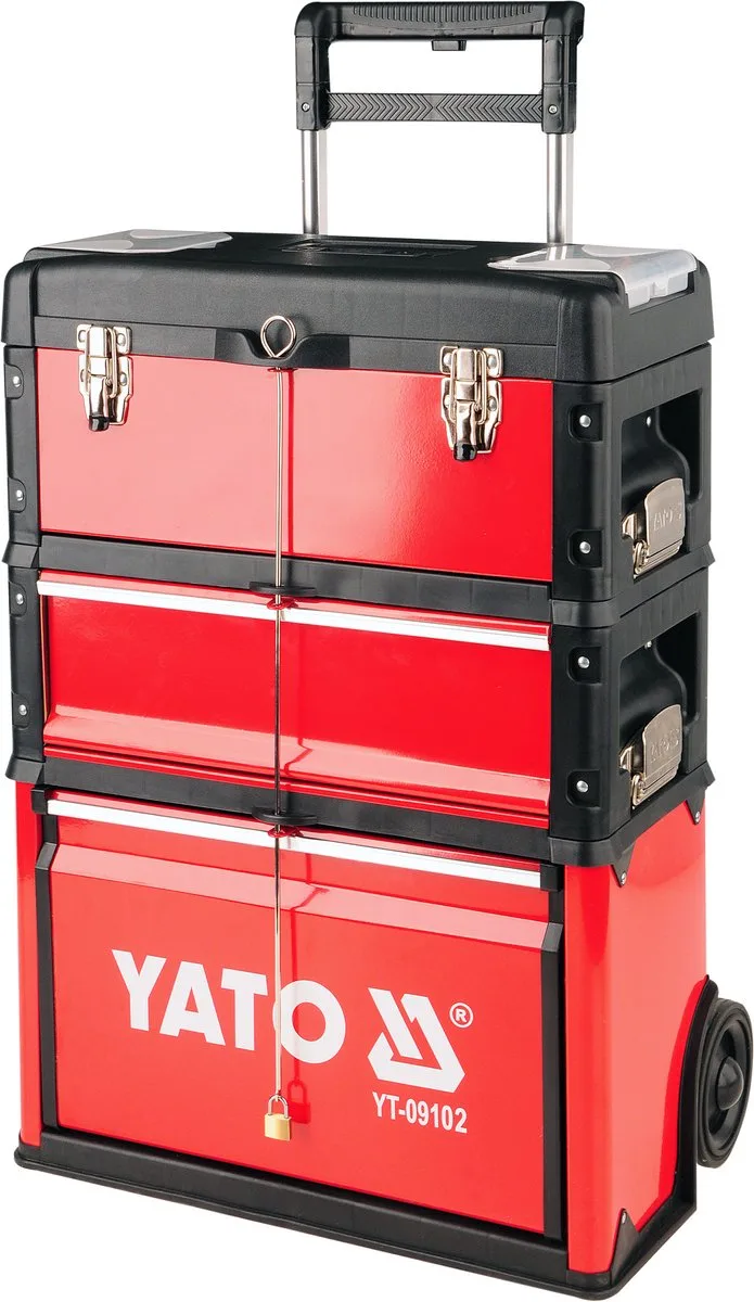 YATO 3-delige Gereedschapswagen - 52x32x72cm by Yato, Multicolour – product image