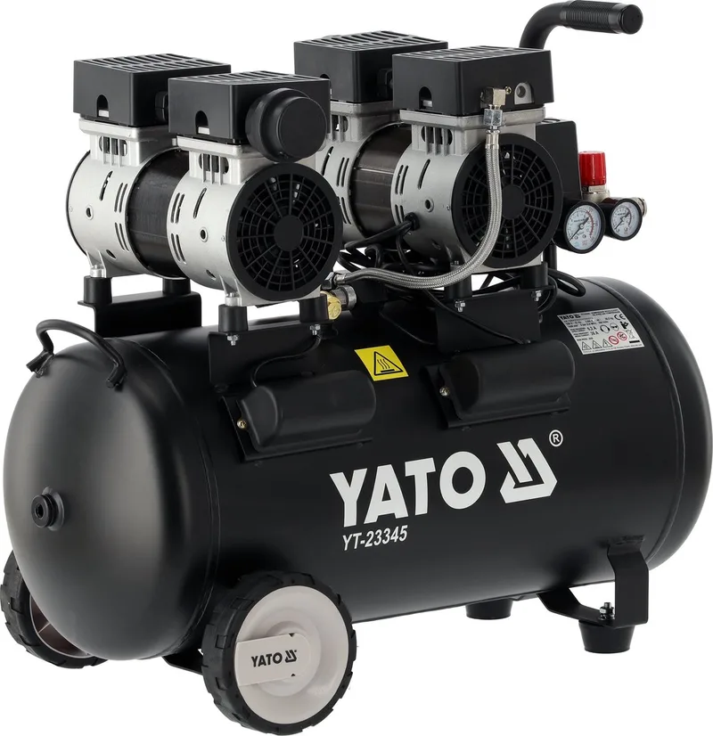 YATO 50 Liter Low Noise Compressor (280 l/min) de Yato, Noir – image du produit