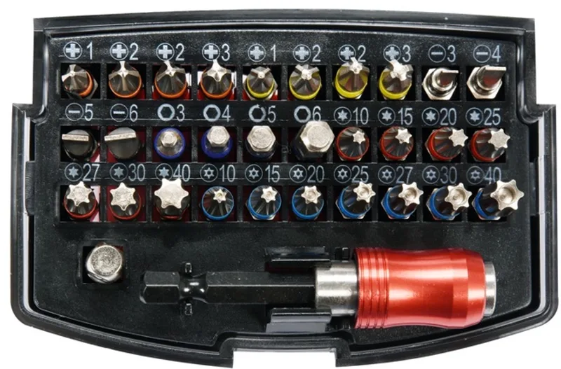 YT-04622 Serie - Schroefbitset - 32-delige - Magnetische Houder - Roestvrijstaal von Yato – Produktbild