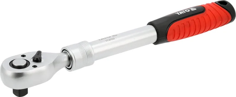 YT-07232 Telescopische Ratel 1/2" - 305 tot 460 mm - 72 Tanden - Quick Release - CrV / CrMo Staal de Yato, Noir – image du produit