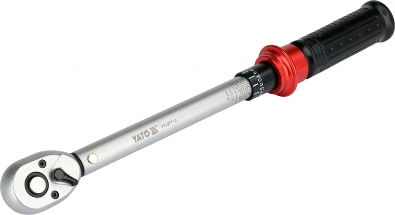 YT-07714 Professionele Momentsleutel - 3/8" - 10-60 Nm - 72T Ratel - Hoge Nauwkeurigheid (±3%) de Yato, Metaakleurig – image du produit