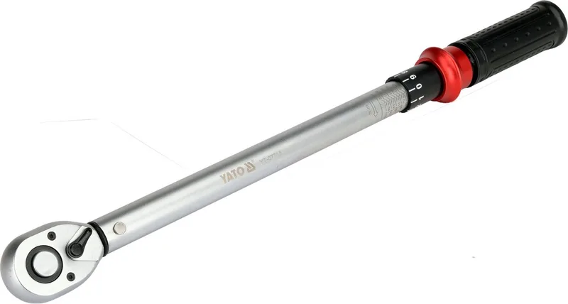 YT-07715 Professionele Momentsleutel - 1/2" - 40-220 Nm - 72T Ratel - Hoge Nauwkeurigheid (±3%) by Yato, Metaakleurig – product image