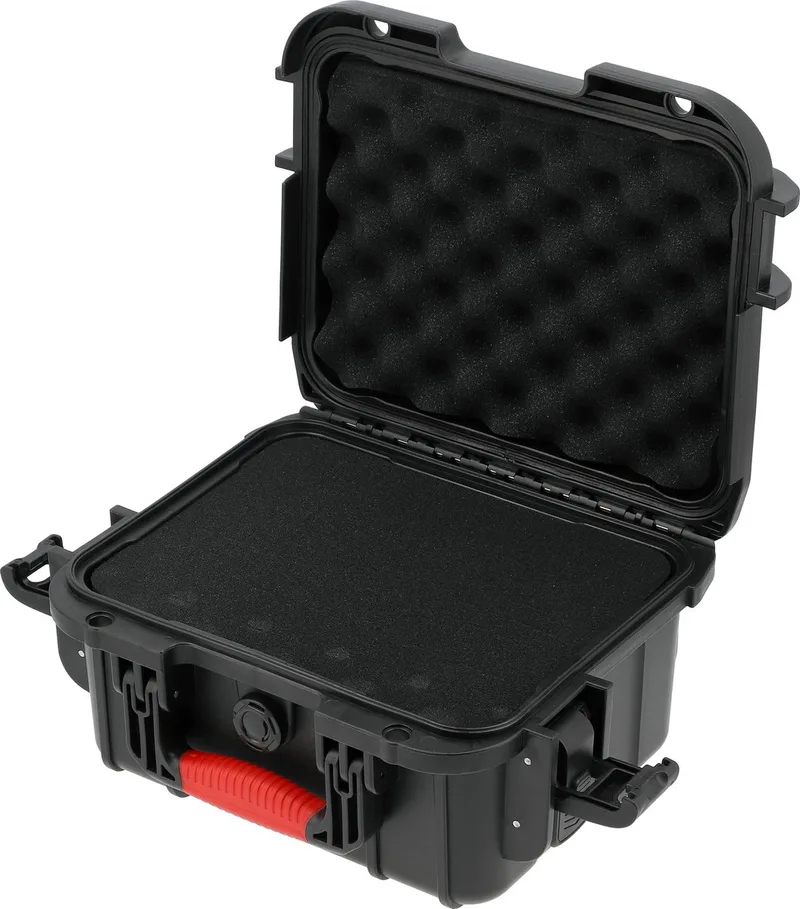 YT-088971 Waterdichte Koffer met Plukschuim – IP67 Hermetische Gereedschapskoffer – Stootvaste Transportkoffer – Kunststof Universele Case – Met Drukventiel – 30 x 24.2 x 15 cm från Yato, Svart – produktbild