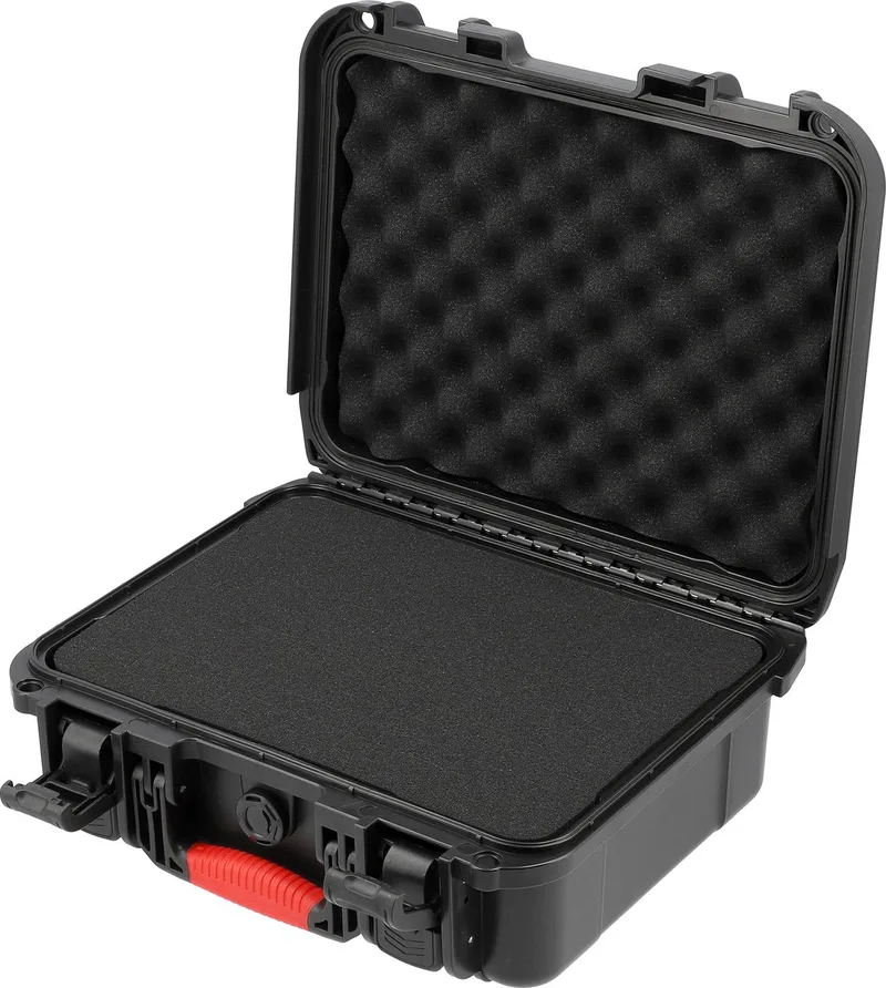 YT-088972 Waterdichte Koffer met Plukschuim – IP67 Hermetische Gereedschapskoffer – Stootvaste Transportkoffer – Kunststof Universele Case – 35 x 29 x 13.5 cm von Yato, Schwarz – Produktbild