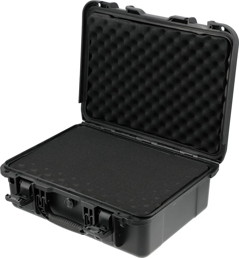 YT-088977 Waterdichte Koffer met Plukschuim – IP67 Hermetische Gereedschapskoffer – Robuuste Transportkoffer – Kunststof Universele Case – Met Drukventiel – 47.5 x 36.8 x 18.3 cm de Yato, Noir – image du produit