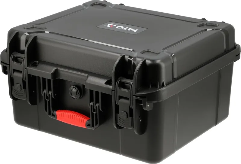 YT-088984 Waterdichte Koffer met Plukschuim – IP67 Hermetische Gereedschapskoffer – Robuuste Transportkoffer – Kunststof Universele Case – Extra Diep – 41.2 x 37 x 22.5 cm von Yato, Schwarz – Produktbild