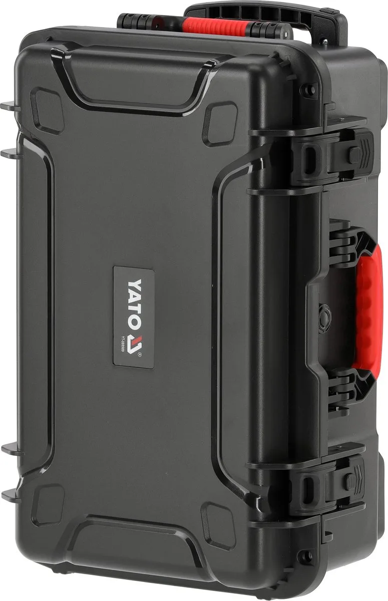YT-088989 Waterdichte Trolley Koffer met Wielen en Plukschuim – IP67 Hermetische Gereedschapskoffer – Heavy Duty Transportkoffer – Verrijdbare Universele Case – 56.5 x 36.5 x 25.5 cm von Yato, Schwarz – Produktbild