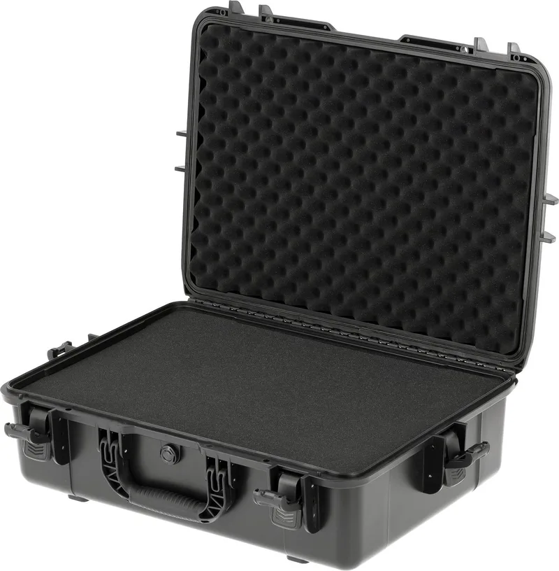 YT-088992 XL Waterdichte Koffer met Plukschuim – IP67 Hermetische Gereedschapskoffer – Heavy Duty Transportkoffer – Kunststof Universele Case – Extra Groot – 68.5 x 50 x 22 cm von Yato, Schwarz – Produktbild