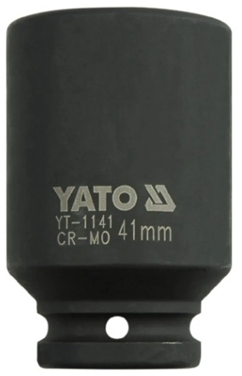 YT-1141 Serie - Lange Dopsleutel - 41mm - Pneumatisch Gebruik - CrMo Staal de Yato, Noir – image du produit