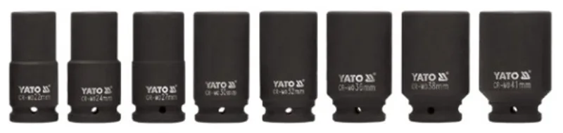 YT-1155 - Lange Dopsleutelset - 3/4" Aansluiting - CrMo Staal - AS-Drive Systeem de Yato, Noir – image du produit