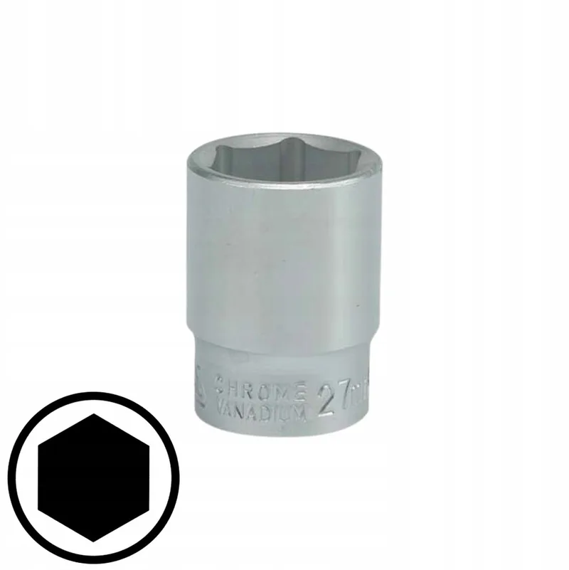 YT-1308 Serie - Zeskantige Dopsleutel - 27mm - 3/4" Aandrijving - Chroom-Vanadium Staal by Yato – product image