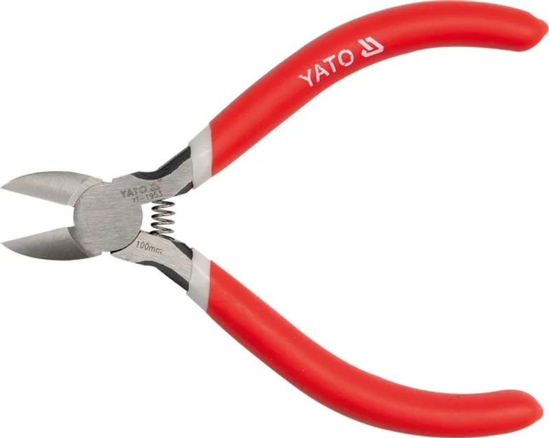 YT-1953 - Precieze Zijkniptang - Stalen Bladen - 100mm - Ergonomische Handgreep de Yato, Rouge – image du produit