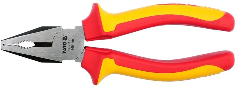 YT-21151 - Universele tang - 160mm - VDE Geïsoleerd 1000V - Anti-slip de Yato, Rouge, Noir – image du produit