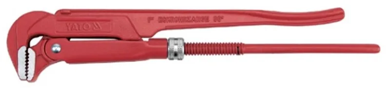 YT-2210 - Zweedse Pijpsleutel - 1 inch - 90° Hoek - Chroom-Vanadium Staal von Yato, Schwarz – Produktbild