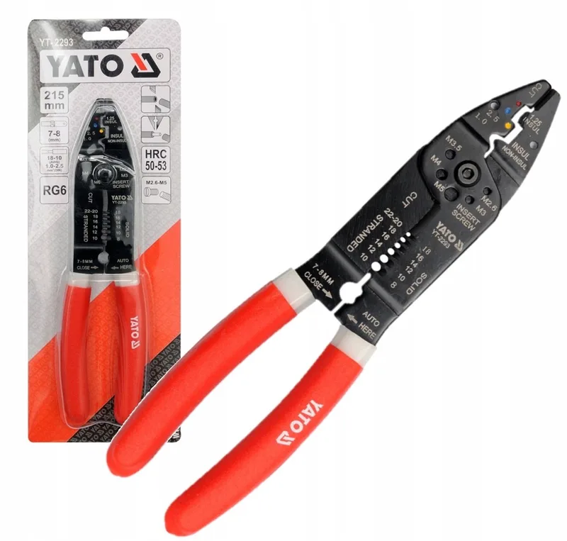 YT-2293: 215 mm kabelstripper en tang von Yato – Produktbild