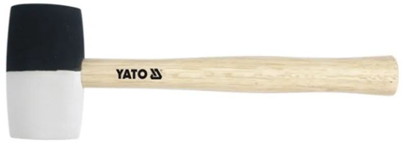 YT-4602 - Rubberen Hamer - 50mm - Dubbele Hardheid - Houten Handvat de Yato – image du produit
