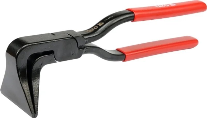 YT-5417 - Dakdekkers Tangen - 90° Gebogen - PVC Handvat - Staal Hartend de Yato – image du produit