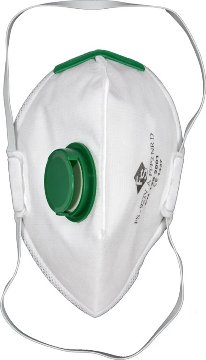 YT-74949 - FFP2 Stofmasker - Met uitlaatventiel - P2 Beschermingsklasse fra Yato, Hvid – produktbillede