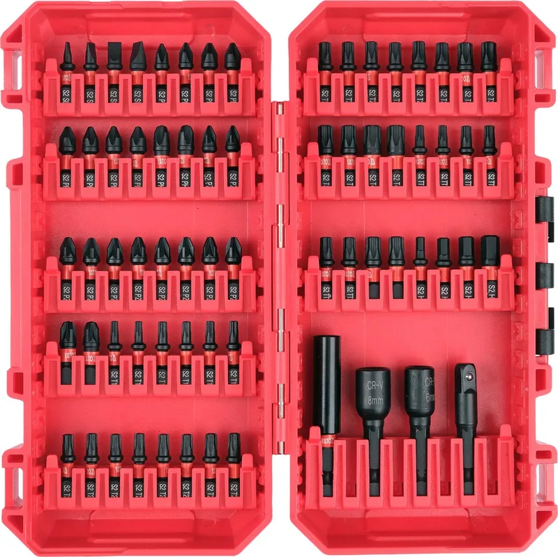 YT-78077 Impact Bitset - 68-Delig - Slagvaste Bitset met Bithouder - S2 Staal - Voor Slagmoersleutel & Accuboormachine - Uitgebreide Schroefbit Set in Opbergbox by Yato – product image