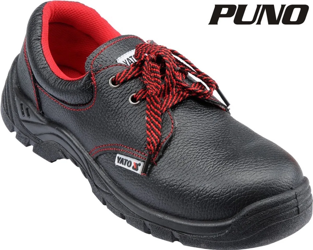 YT-80541 - Professionele Lage Werkschoenen - Volnerfleer - Stalen Neus - Veiligheidsklasse SB van Yato, Zwart – productafbeelding