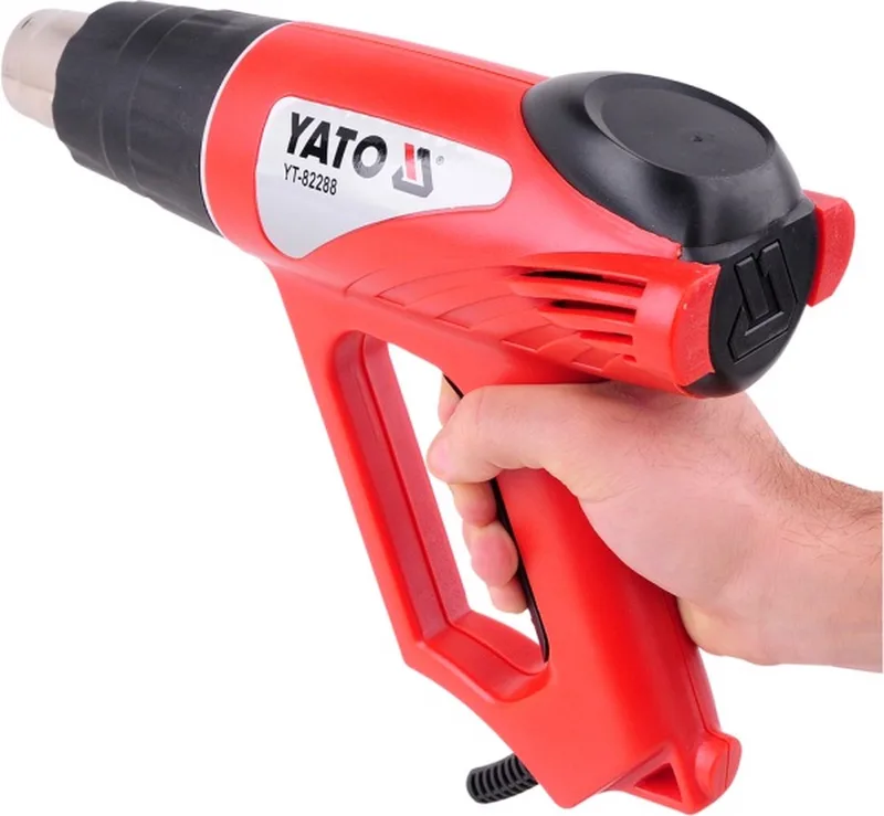 YT-82288 Heteluchtpistool verfbrander 2000W fohn met 2 standen blazen 350 ˚C en 550 ˚C (zonder opzetstukken) de Yato – image du produit