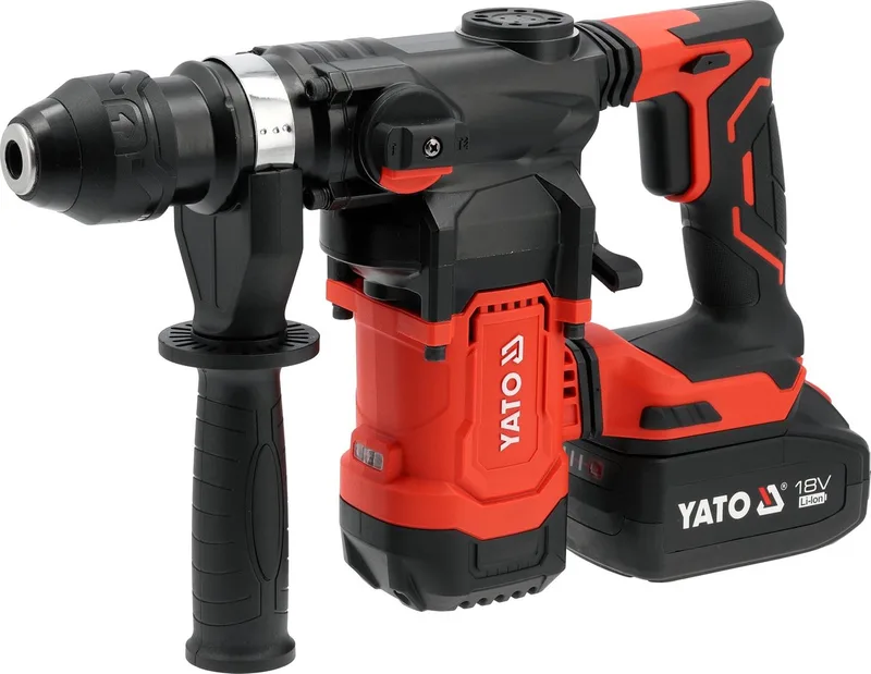 YT-827740 Accu Boorhamer SDS-Plus 18V - 3.8 Joule - Borstelloos - Inclusief 4.0 Ah Accu & Snellader - Meteen Aan De Slag fra Yato – produktbillede