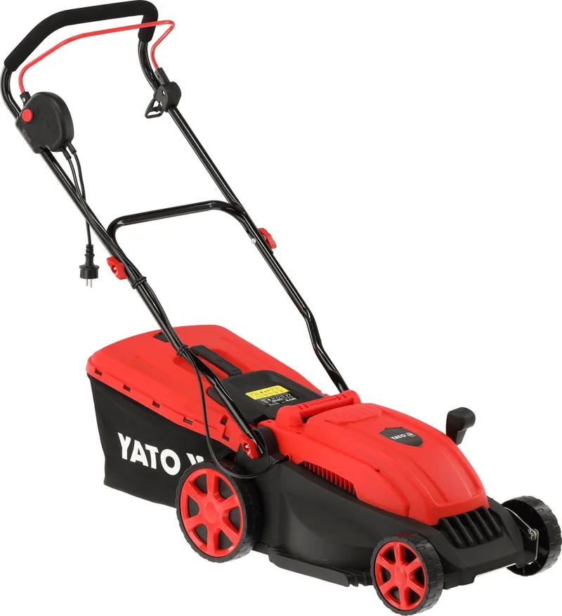 YT-852082 Elektrische Grasmaaier - 1600W Aluminium Inductiemotor - Maaibreedte 36 cm - 45L Opvangbak - 5 Maaihoogtes (25-70 mm) de Yato – image du produit