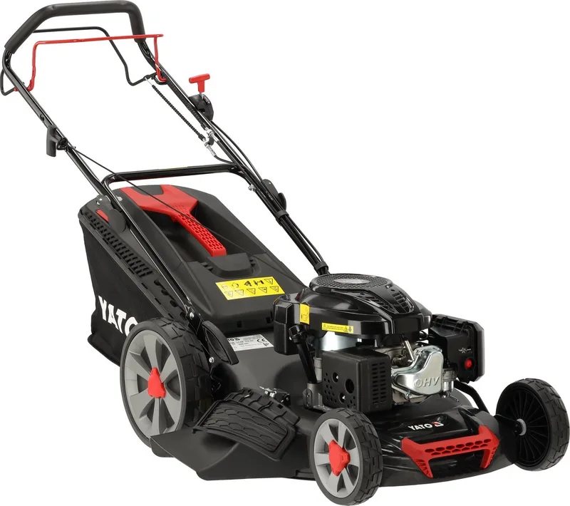 YT-85505 Benzine Grasmaaier Zelfrijdend - Loncin 196cc / 3.5 kW - Maaibreedte 52 cm - 4-in-1 - Opvangbak 55L von Yato – Produktbild