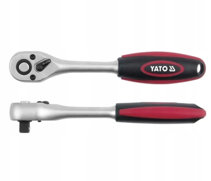 YT Serie - Ratelsleutel - 1/4" - TPR Bekleding - 72 Tanden de Yato, Noir – image du produit