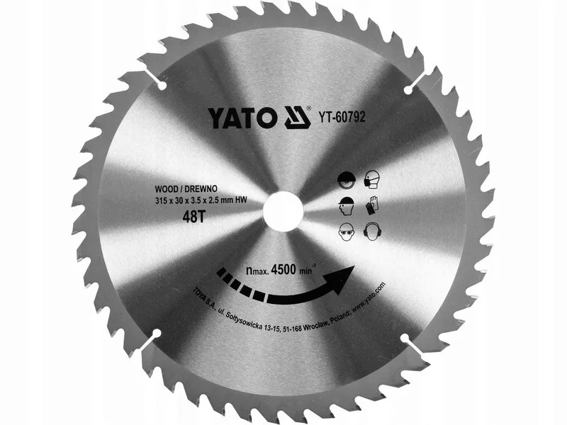 Zaagblad Hout 315x48x30mm von Yato – Produktbild