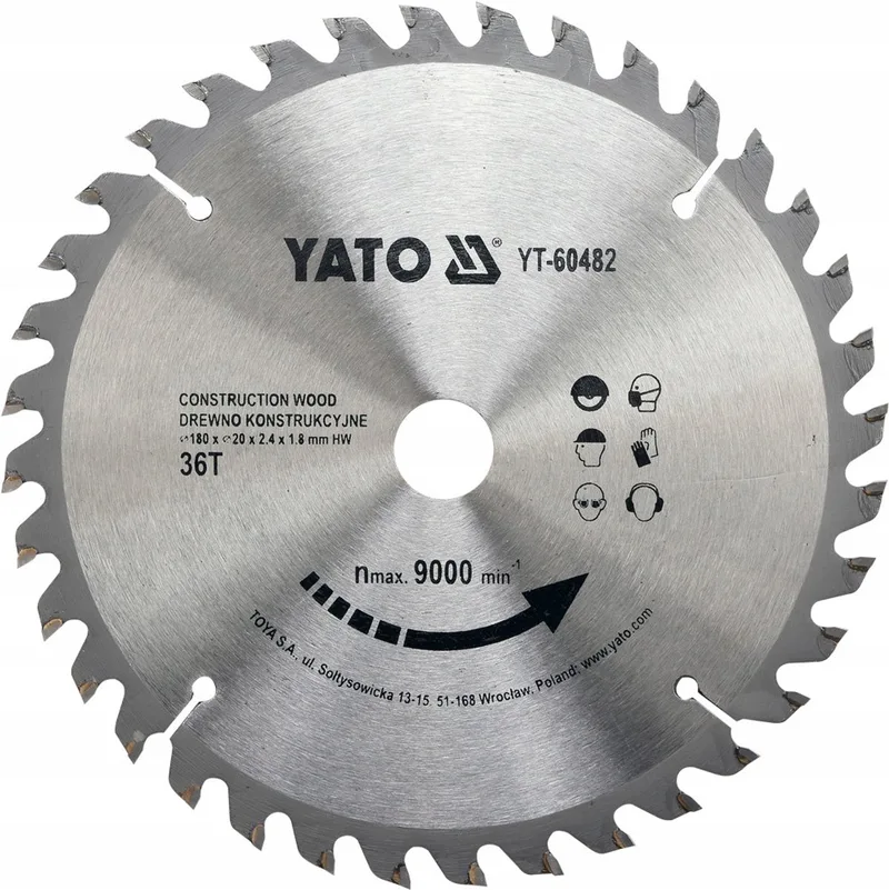 Zaagblad Metaal 180x20mm - Hardmetalen Snijblad voor Hout von Yato – Produktbild