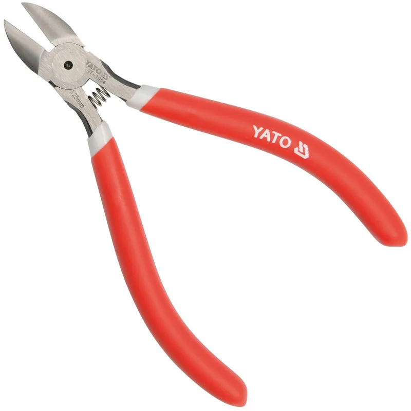 Zijsnijtang 125mm - Professioneel Gereedschap voor Kabels van Yato, Rood – productafbeelding