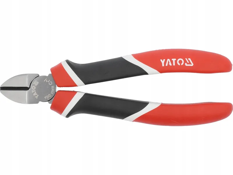 Zijsnijtang 190 mm CRV, 7,5" - 3-kleuren handgreep von Yato, Rot – Produktbild