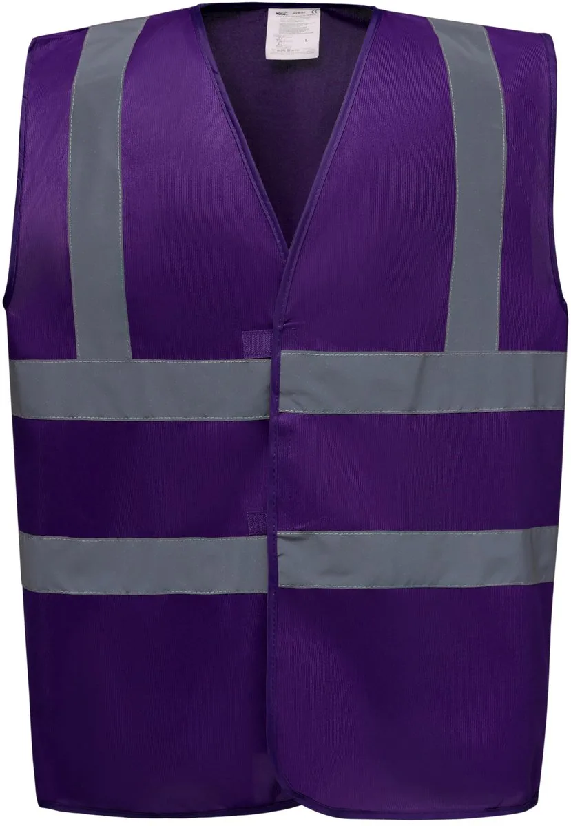 Fluo 2 Band+Brace Waistcoat - Purple de Yoko, Violet, M – image du produit