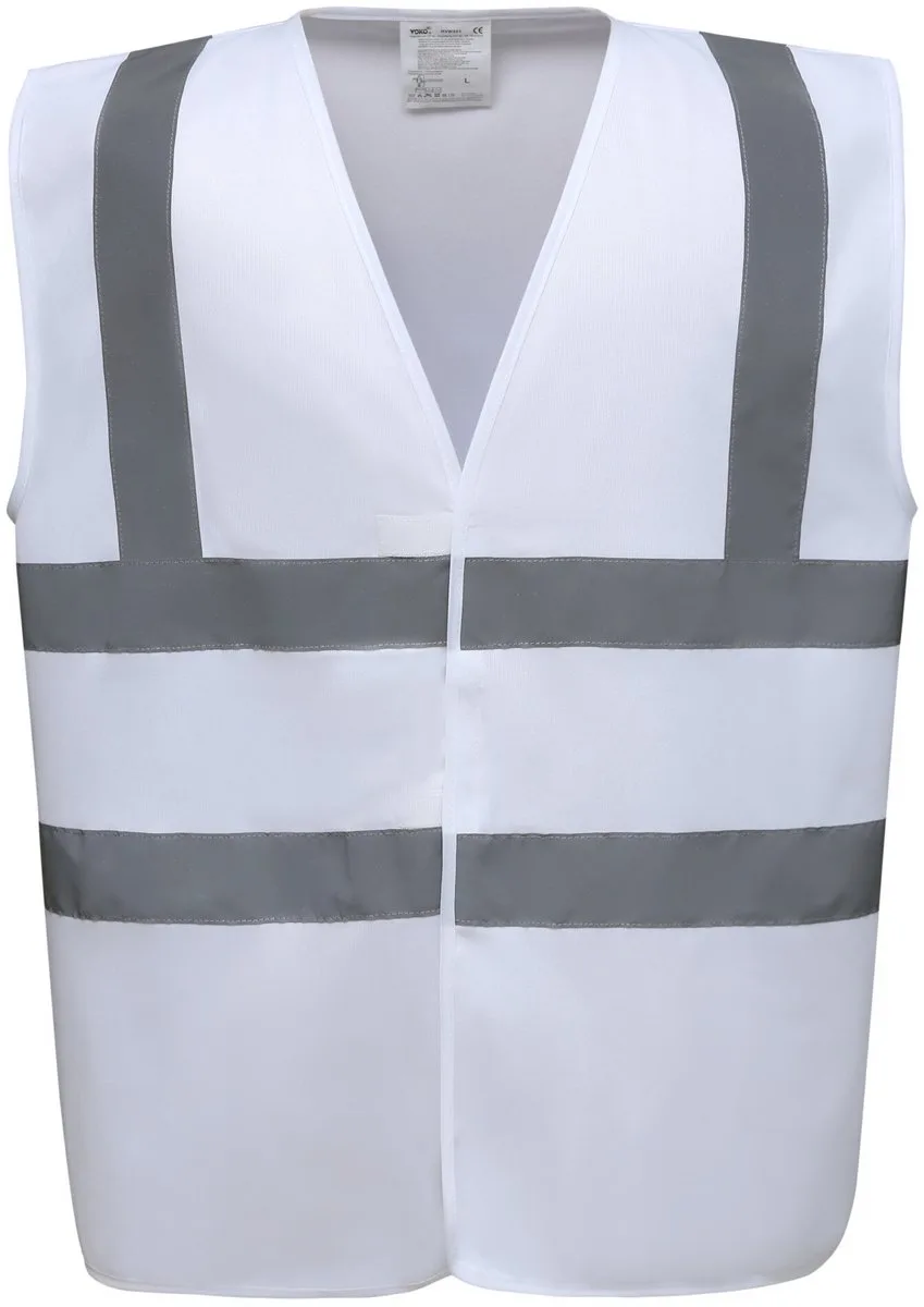 Fluo 2 Band+Brace Waistcoat - White von Yoko, Weiß, M – Produktbild