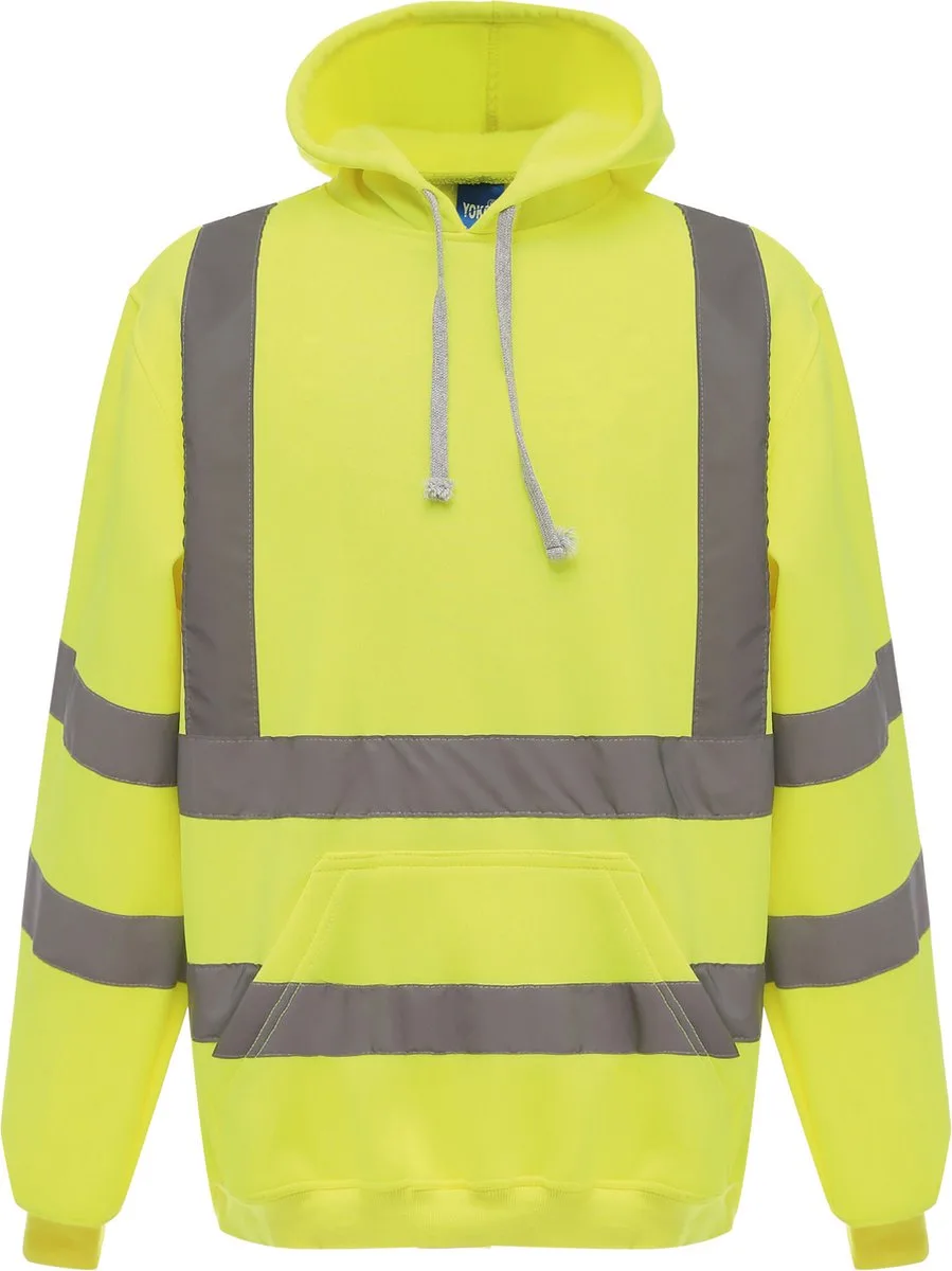 Hi-Vis pullover hoodie YHVK05 - Hi Vis Yellow van Yoko, Hi Vis Yellow, M – productafbeelding