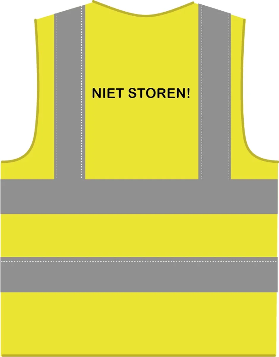 Niet storen hesje RWS van Yoko, Geel – productafbeelding