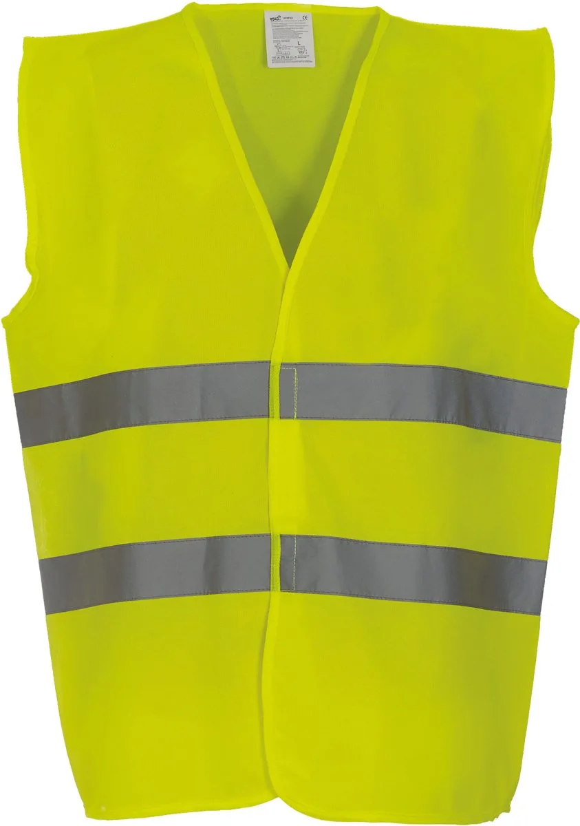 Signalisatie 2 banden vest YHVW102 - Hi Vis Yellow de Yoko, Hi Vis Yellow, L – image du produit