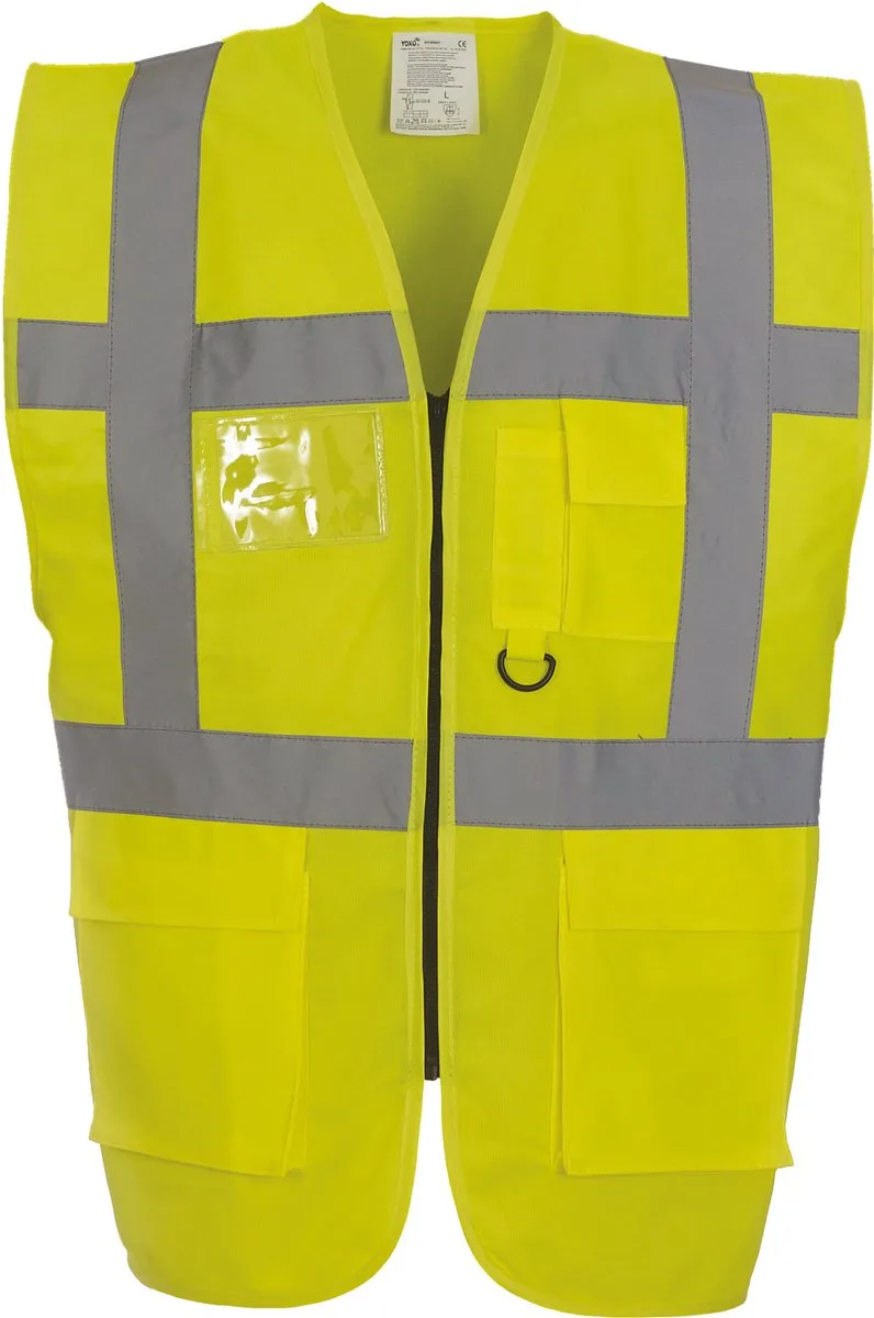 Signalisatie multifunctioneel executive vest YHVW801 - Hi Vis Yellow by Yoko, Hi Vis Yellow, S – product image